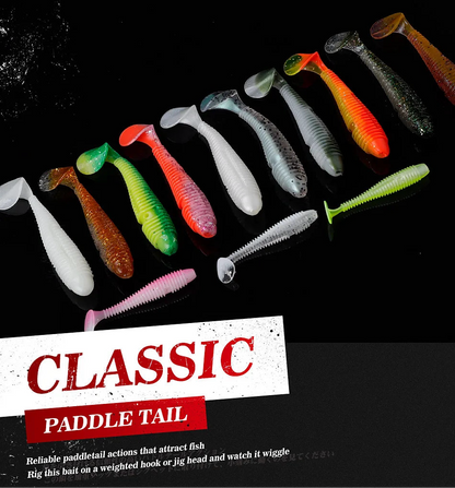 Ribbed Paddle Tail SwimBait