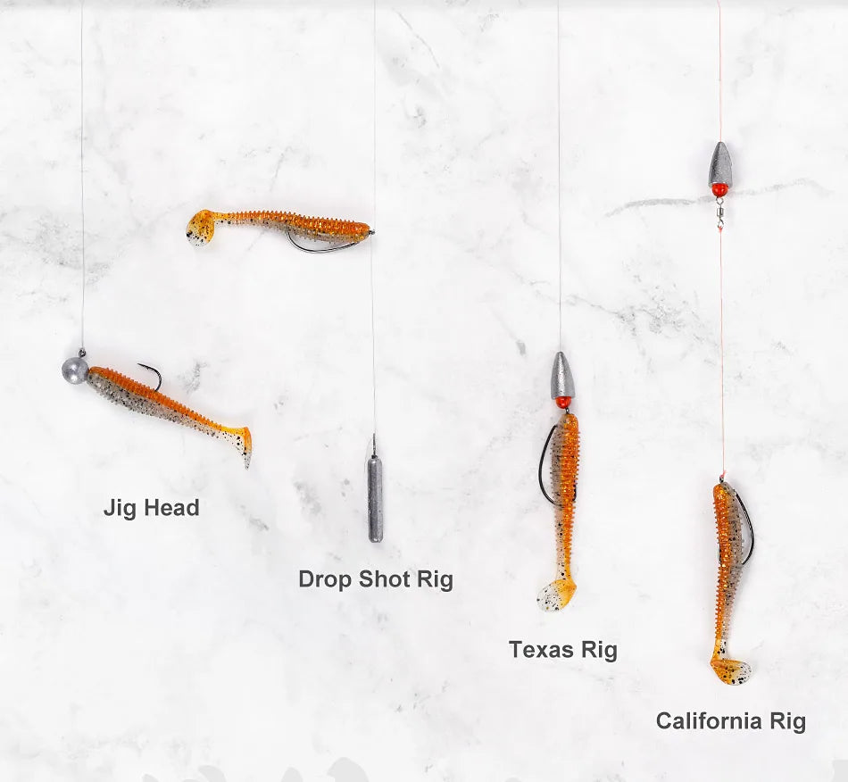 Ribbed Paddle Tail SwimBait