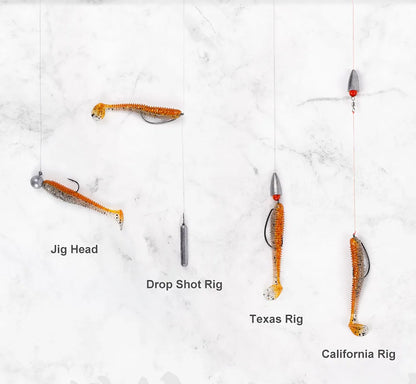 Ribbed Paddle Tail SwimBait
