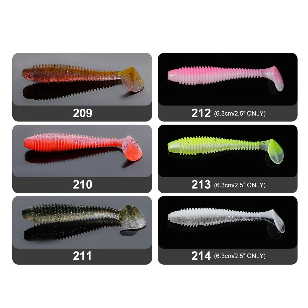 Ribbed Paddle Tail SwimBait