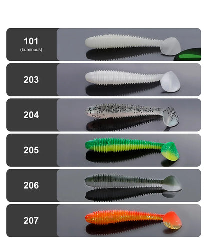 Ribbed Paddle Tail SwimBait