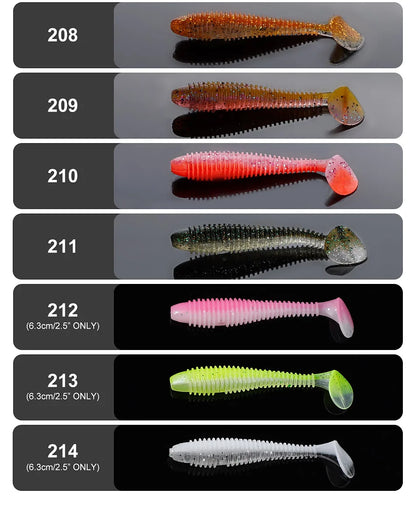 Ribbed Paddle Tail SwimBait