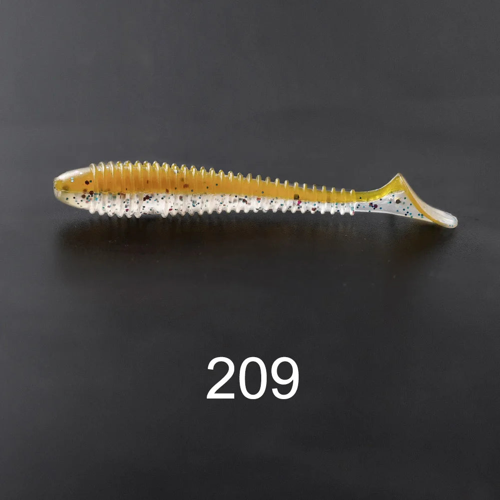 Ribbed Paddle Tail SwimBait