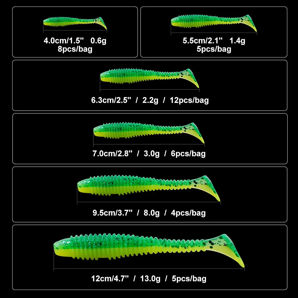 Ribbed Paddle Tail SwimBait
